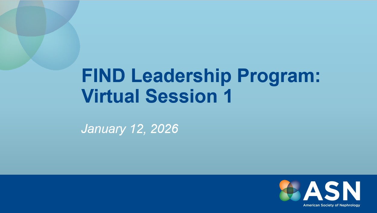 FIND Session #1: Program Introduction - ASN Excellence in Patient Care ...